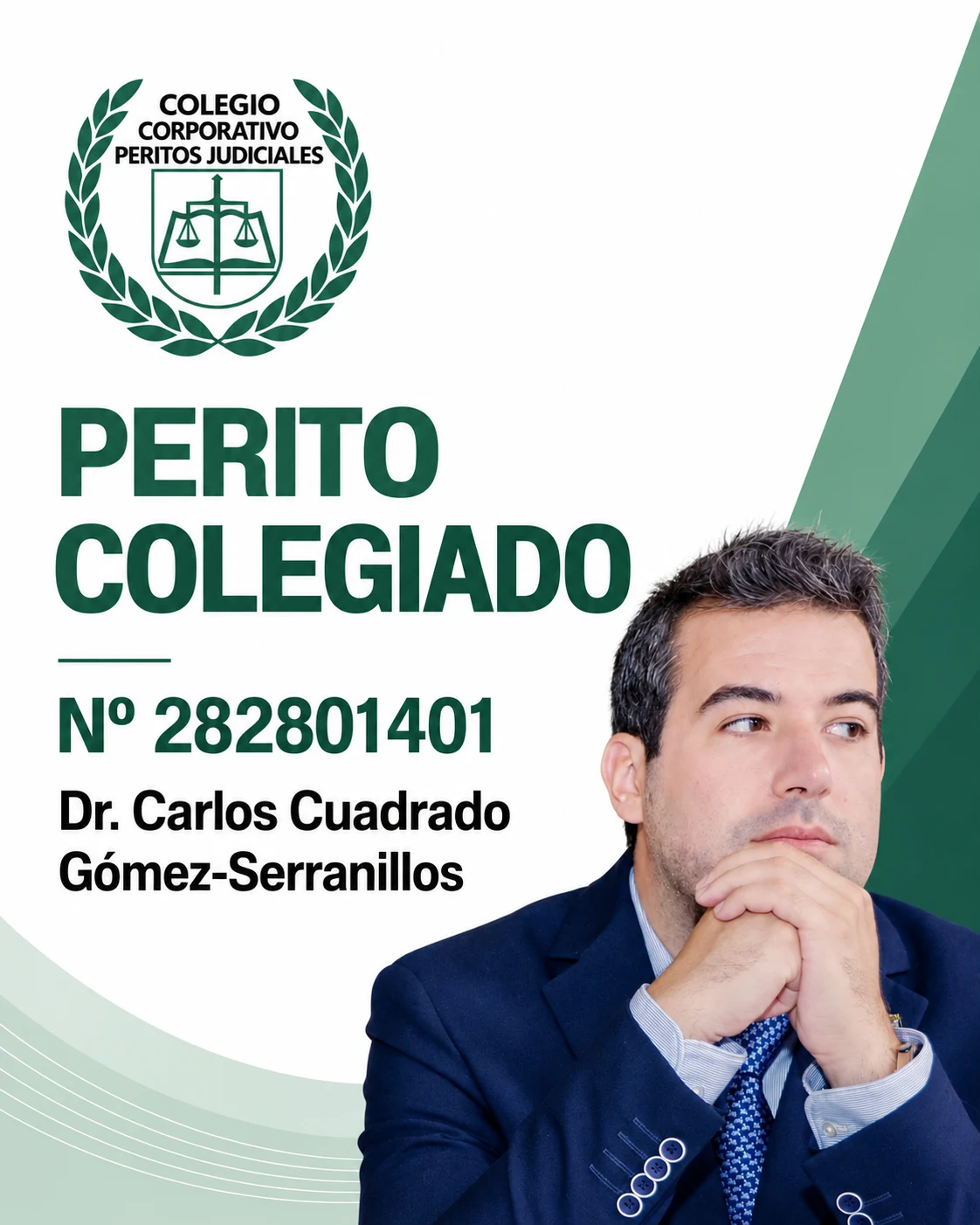 Perito colegiado n.º 282801401 · Dr. Carlos Cuadrado Gómez-Serranillos
